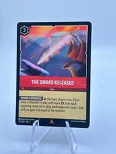 The Sword Released Lorcana Disney, Shimmering Rare Mint Reg