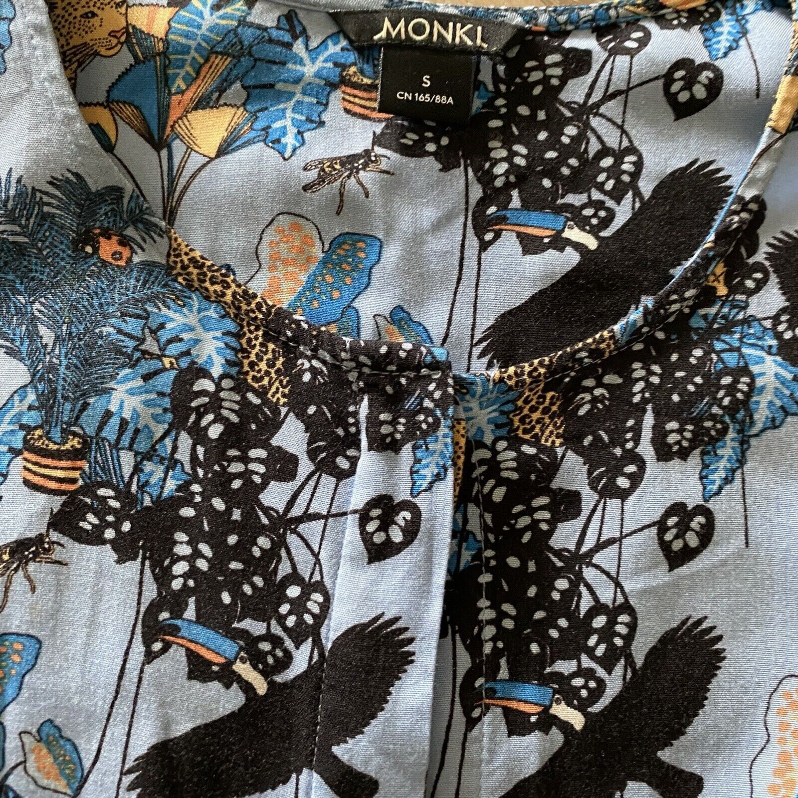Monki ASOS jungle print oversized mini dress in b… - image 2
