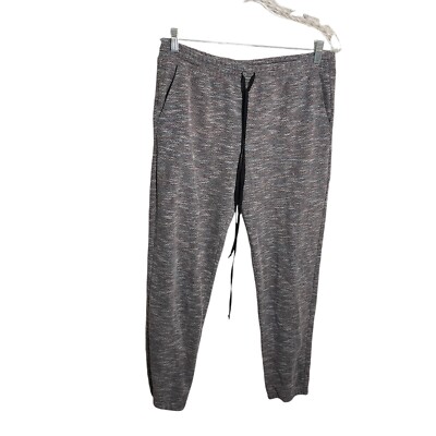 BCBGeneration Pants Women's Medium Gray Textured Loungewear Sweatpants Casual