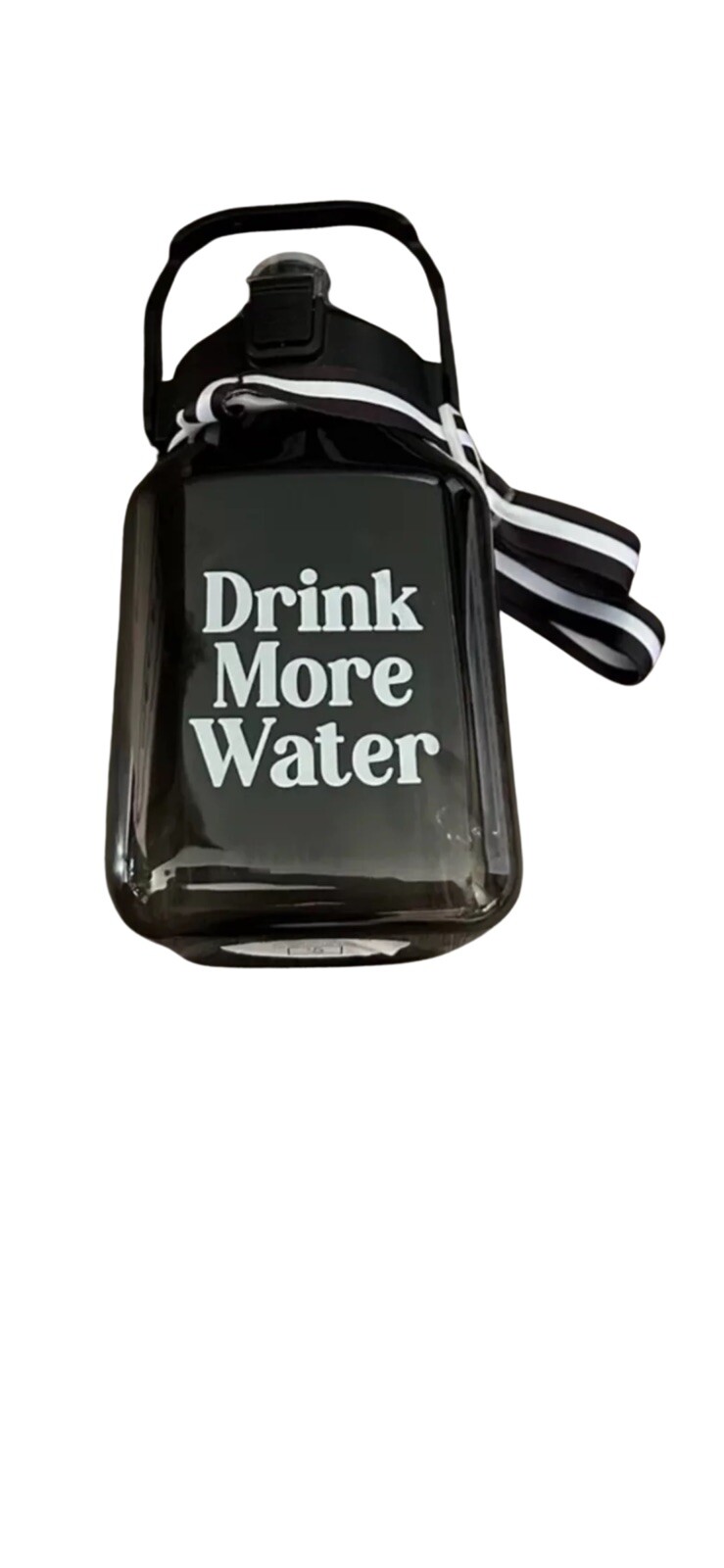 New Target Drink More Water Black Bullseye Playground Water Bottle Flip Top New
