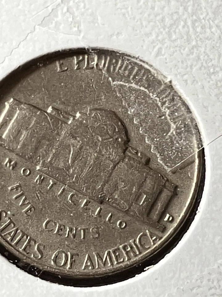 1964 d error nickel Jefferson Coin letter touching rim - Image 2 of 2
