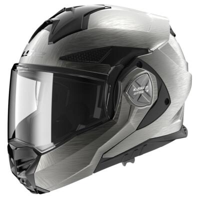 LS2 FF901 Advant X Jeans Klapphelm Motorradhelm Flip Brushed Titanium XS