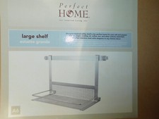 Perfect Home - Large Shelf 13-1/2" W x 9-1/2" H - Brushed Stainless Steel - New