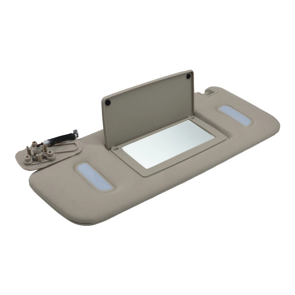 Gray Left Driver Side Sun Visor w/ Light For 2007-2014 Chevrolet GMC 22850306 - Imagem 3 de 4