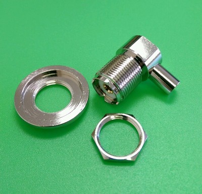 Connettore UHF SO239 Femmina Angolo Retto Connettore UHF Femmina SO239 A 90° Per Cavi LMR195, RG58, RG400, RG142 - Adatto Per Saldatura Connettore Ad Angolo Retto 90 - Foto 2