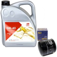 MotoröL Set 5W-40 5 Liter + ÖLfilter SM 136 FüR Audi A6 100 VW Transporter IV