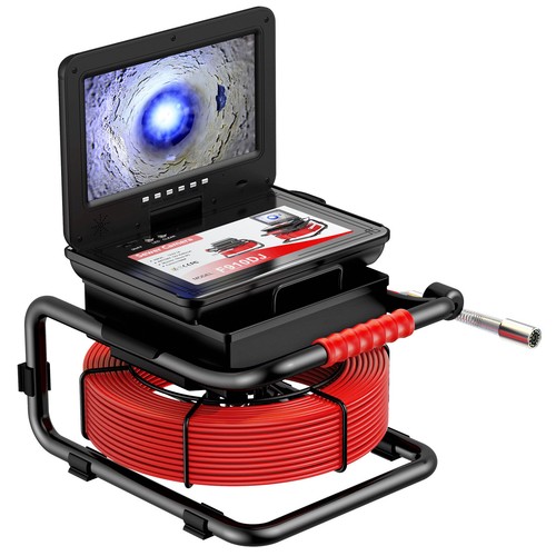 Sewer Drain Inspection Camera with 512hz Locator Self Leveling 10" Pipe Camera - Picture 2 of 23