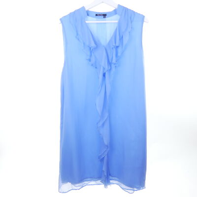 Marc Aurel dress dress flounce sleeveless blue size 42