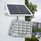 50w LED Solar Spotlight with Remote Control Outdoor Illuminator Rainproof IP65