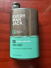 Every Man Jack 2 In 1 Shampoo + Condition Sea Salt 13.5 Oz 0.89 per fl oz