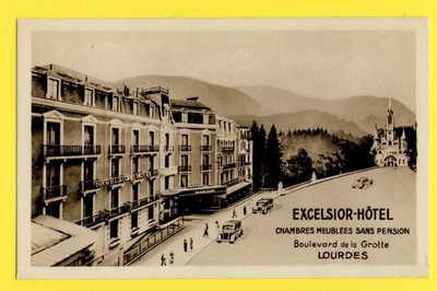 cpa FRANKREICH 65 - LOURDES (Hohe Pyrenäen) EXCELSIOR HOTEL Bd de la Grotte
