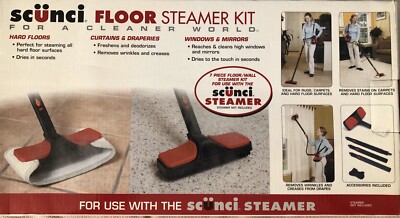 NEW Scunci Portable Steamer 7 Piece Floor Wall Kit #52068 NIB