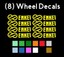 thumbnail 16 - 8 Enkei Logo Vinyl Decals Stickers for GTC01 PF01 RPF1 Wheels Rims