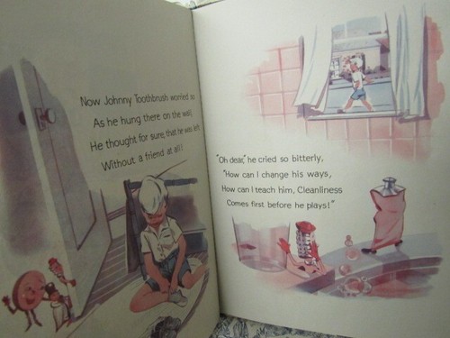 Vtg. 1943 Mr. Do & Mr. Don't Present "Cleanliness" Johnny Toothbrush Book - Picture 22 of 24