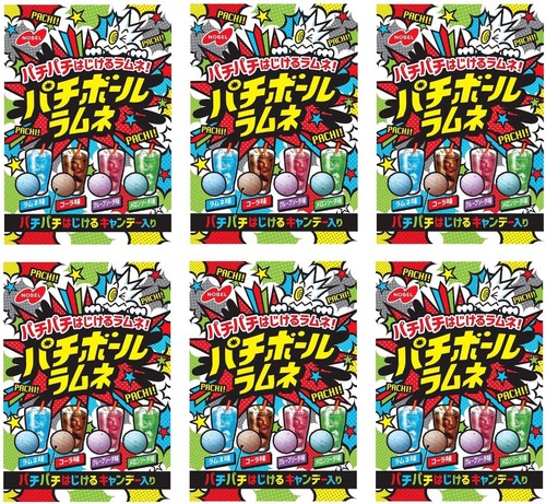 Snack japonés Ramune caramelo gaseoso pop cola uva melón agrietado NOBEL 60 g - Imagen 6 de 26