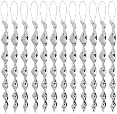 12 pcs Bird Repellent Wind Twisting Scare Rods Reflective Spiral Deterrent N279