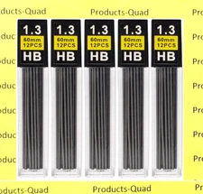 1.3 mm Mechanical pencil lead refills 60 black 1.3mm lead refill Black graphite