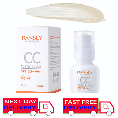 Pansley Suns CC Wassercreme Feuchtigkeitscreme, LSF 50+++ Bio, UVA, UVB