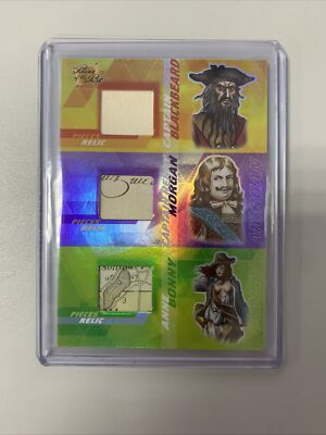 2021 Pieces Of The Past Blackbeard Henry Morgan Bonny Triple Relic 