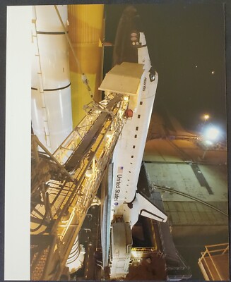 2002 NASA Space Shuttle Atlantis ISS Mission STS-110 8x10 Pre Launch Photograph