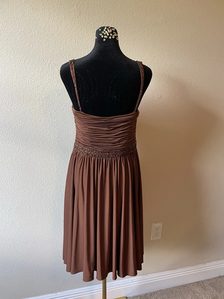vintage beaded adrianna papell dress size 8 - Image 2 of 4