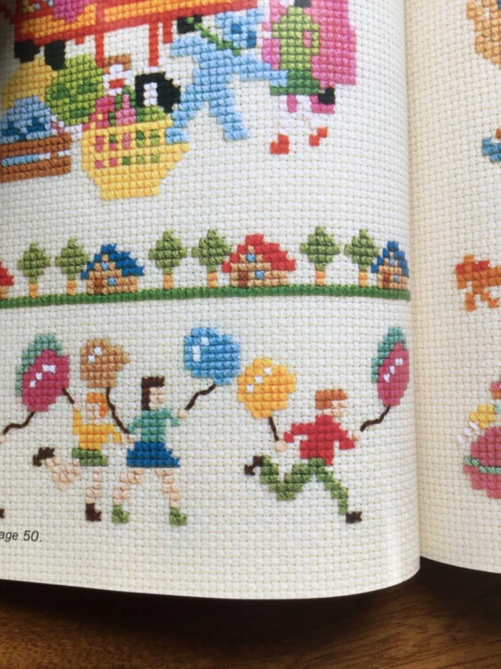  "Ondori"  DMC Fun & Fancy Cross Stitch. 120 page book of fun designs.  VGUC - image 4 of 4