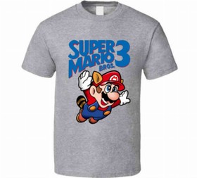 Super Mario Bros. 3 Retro Nes Box Art Video Game T Shirt 