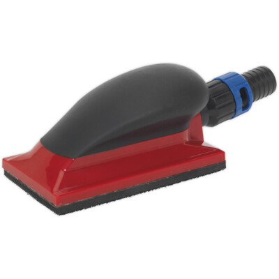 Staubfreier Schleifblock - 70 mm x 120 mm - Klett Schaumstoff Pad - 20 mm Auslass