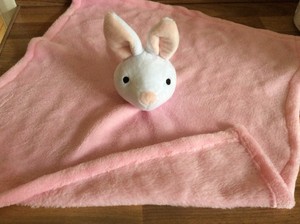 pink rabbit comforter