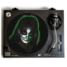 KISS Turntable Slipmat for Vinyl Records 12" DJ Slip Mat glam rock vinyls PETER