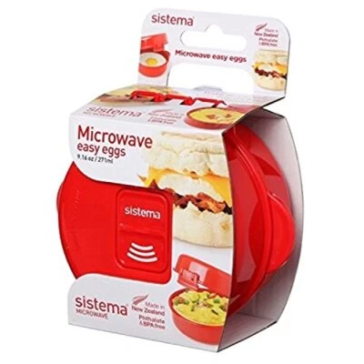 Sistema Microwave Egg Cooker Easy Eggs, 270 ml - Red