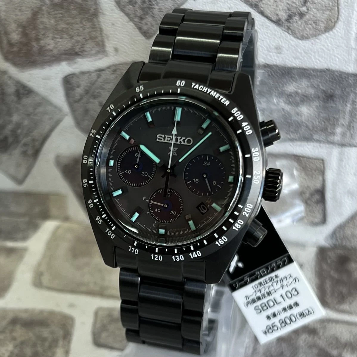 Seiko Prospex SBDL103 Cal.V192 Speedtimer Chronograph ST.Steel Solar Mens Watch