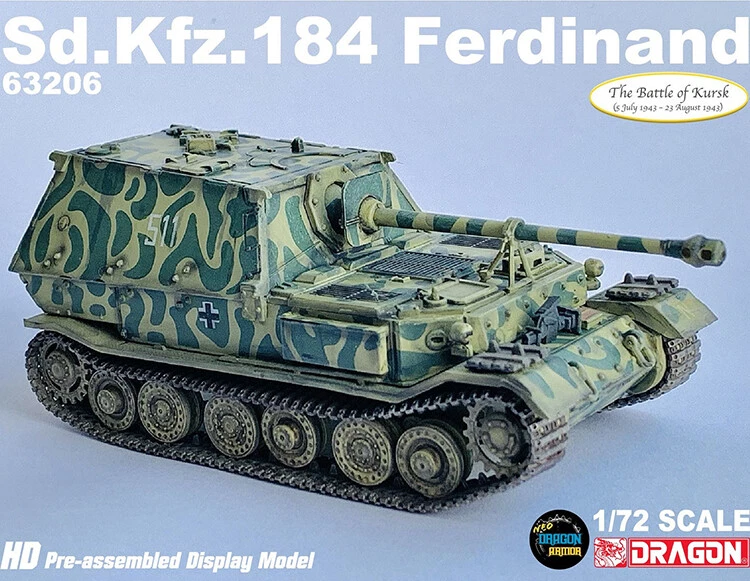 1/72 Germany Sd.Kfz.184 Ferdinand Anti-tank Destroyer Kursk 1943 Finished Model - Image 4 of 4