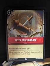 Disney Lorcana: Floodborn - Peter Pan  s Dagger - 135/204 Common - NON Foil