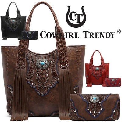 western tote purses