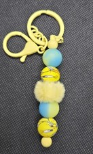 Handcrafted Yellow Tweety Bead Key Chain