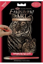 Copper Foil Engraving Art Mini Kit 5"X7"-Tiger Cub