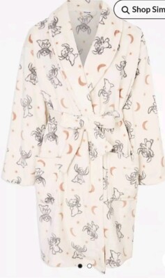 knee length dresses for ladies Disney Stitch Girls Teenagers Fleece Dressing Gown with Hood & Pockets –  Get Trend main image 1