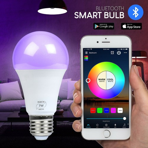 Flux Bluetooth Smart LED Light Bulb - Smartphone Controlled Color Changing Bulb - Picture 2 of 8