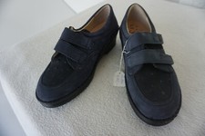 Finn Comfort Lindau Shoes Hook M Insoles Gr4, 5/37,5 Navy Nubuck Leather New