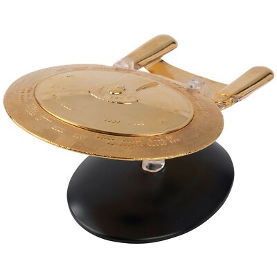 NCC 1701-D Enterprise Gold Star Trek Special Metall Modell Eaglemoss