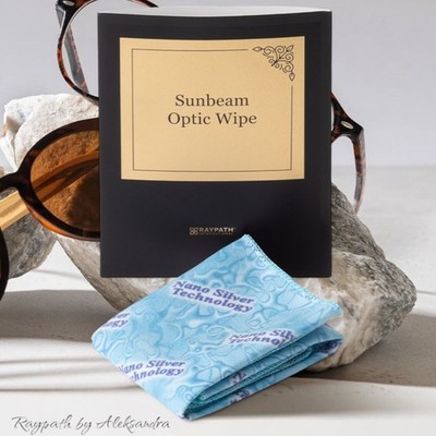 Raypath Nanosilver Technology Sunbeam Optic Wipe Cleaner blau