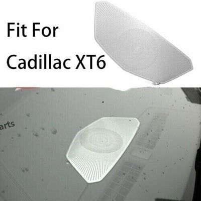 For 2019~2020 Cadillac XT6 Silver Steel Dashboard Speaker Frame Cover Trim 1X
