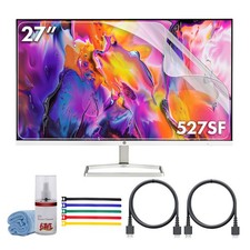 HP 527SF 27" 16:9 FHD 1080p IPS Slim Monitor Bundle