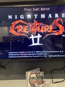 Nightmare Creatures II Sega Dreamcast CIB Complete TESTED