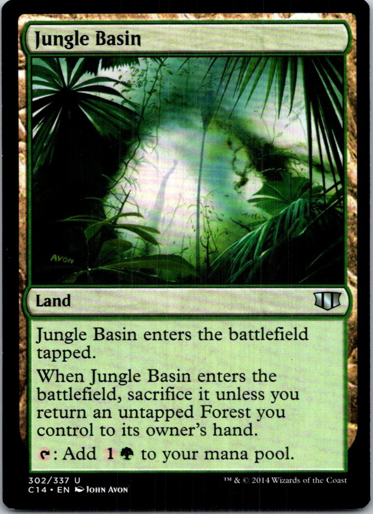 Jungle Basin Magic The Gathering Commander 2014 Light Play