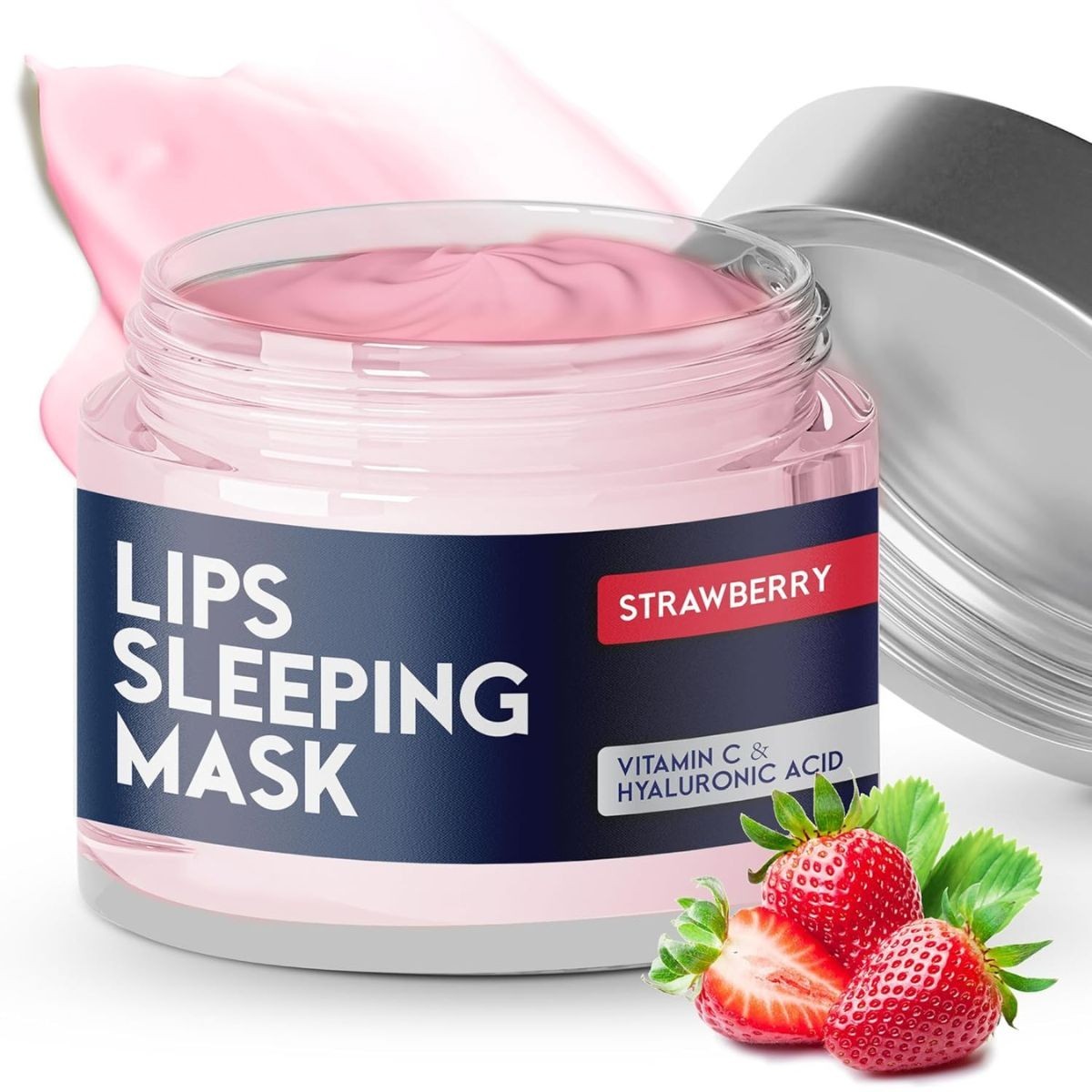 Lip Mask Overnight with Hyaluronic Acid & Collagen, Lip Sleeping Mask for Dry Cr-image