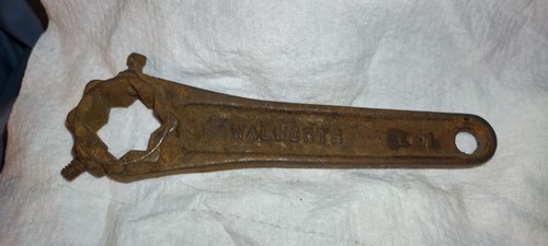 Walworth E‑1 Star Socket Service Crank Wrench – Vintage Stillson/Valve Tool USA