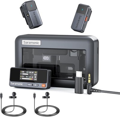 Saramonic Air Wireless Microphones 48kHz/24-bit for iPhone/Camera/Android/PC