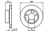 2X Bremsscheibe Bosch 0 986 478 217 FüR BMW E28 E24 6Er 5Er 528 535 628 Csi 635